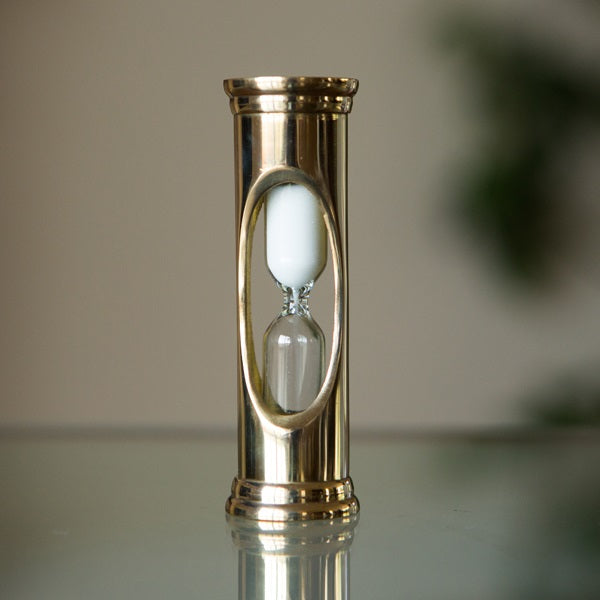 3 Minute Bronze or Brass Mini Sand Timer - Perfect for Board Games, Cooking, Classroom & Office Productivity (60-Second Version Available)