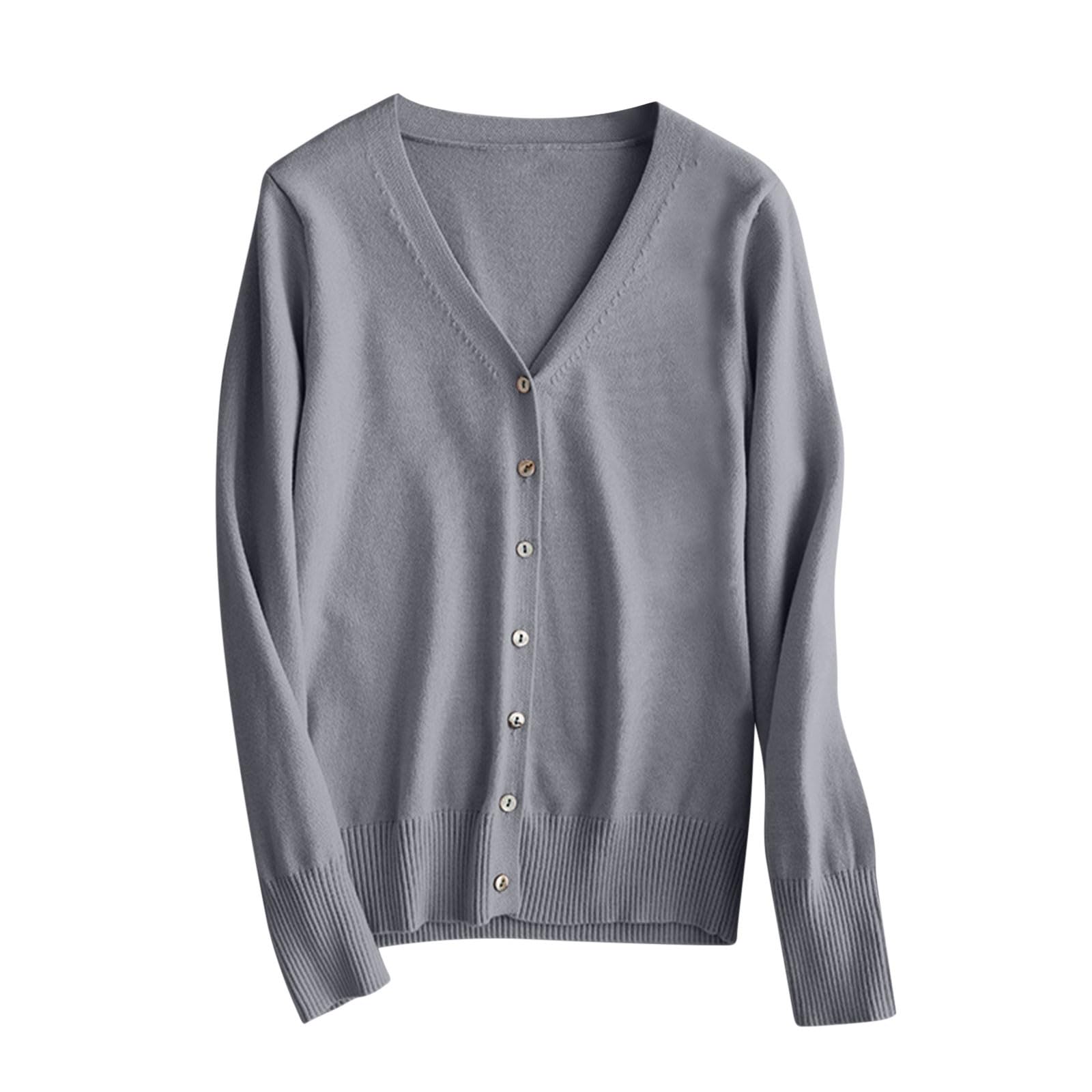Lightweight Crochet Button Down Cardigan Sweater for Women - V Neck Open Front Fall Fashion 2024 | Perfect for Layering, Office Wear & Casual Outfits