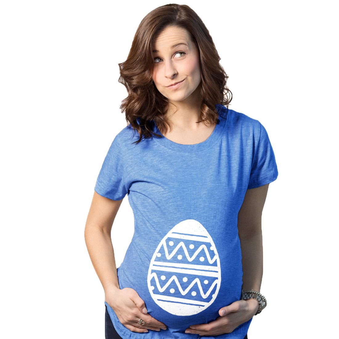 Easter Maternity T-Shirt for Pregnancy Announcement - 'It's a Girl' Baby Bump Tee | Cute Easter Outfit for Gender Reveal & Photo Shoots