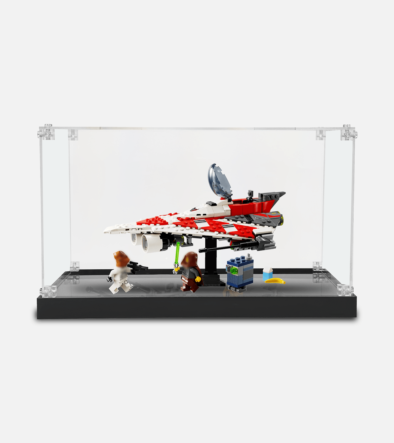 LEGO Star Wars Jedi Bob's Starfighter 75388 Display Case - Protective Acrylic Showcase for Collectible Building Sets - Perfect for Home Decoration & Gift Giving