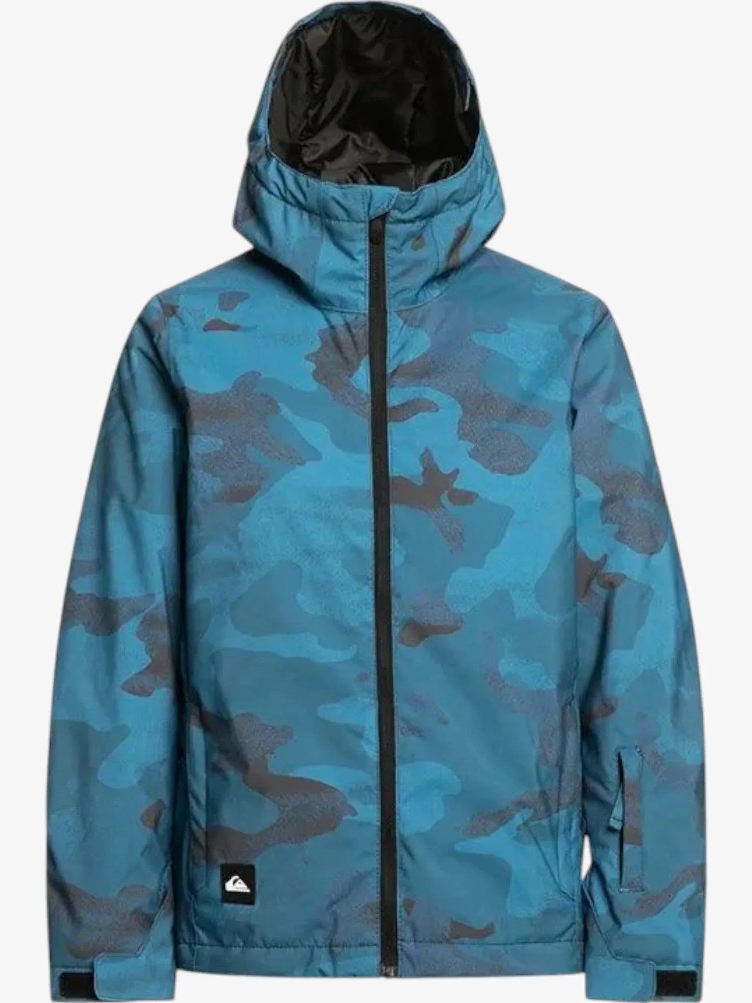 Quiksilver Snow Mission Printed Kids' Camouflage Snow Jacket - Blue Camo Winter Coat for Boys & Girls - Perfect for Skiing, Snowboarding & Outdoor Winter Adventures