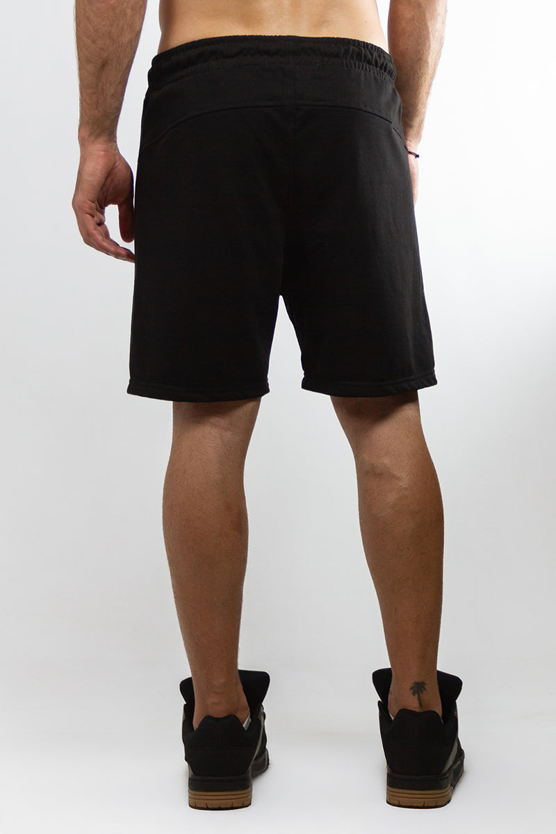 Men's Bermuda Shorts with Zipper - Black | Casual & Beach Wear for Summer Outfits