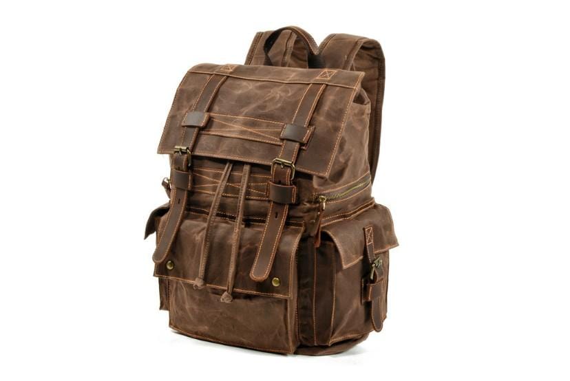 Durable Canvas Backpack for Men - Stylish & Water-Resistant Laptop Bag for Work, Travel & College - Perfect for Commuters & Students