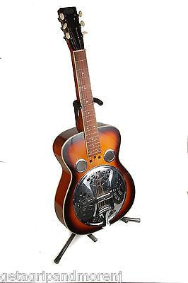 FLINTHILL Square Neck Resonator Guitar Sunburst Finish - High-Quality Dobro Guitar for Bluegrass & Slide Playing - Perfect for Live Performances & Studio Recording