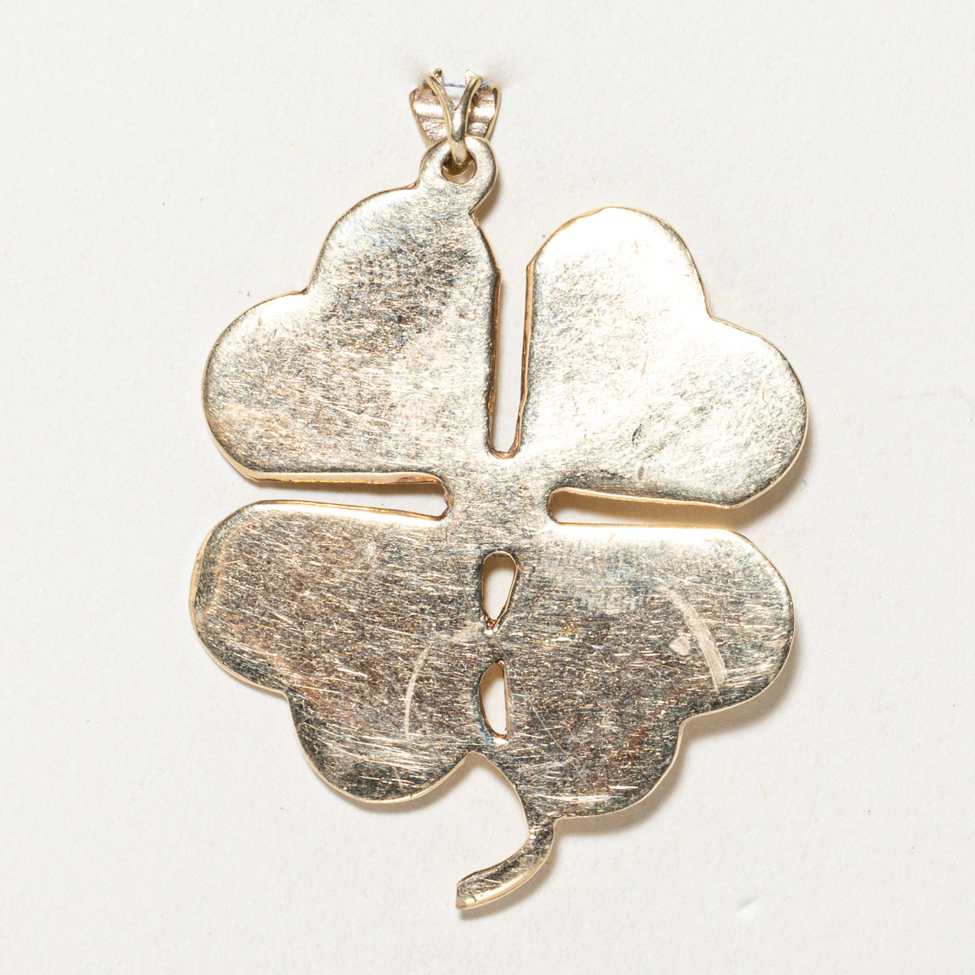 0.08ctw Diamond Four Leaf Clover Pendant Necklace - Elegant Jewelry Gift for Women, Perfect for St. Patrick's Day & Special Occasions