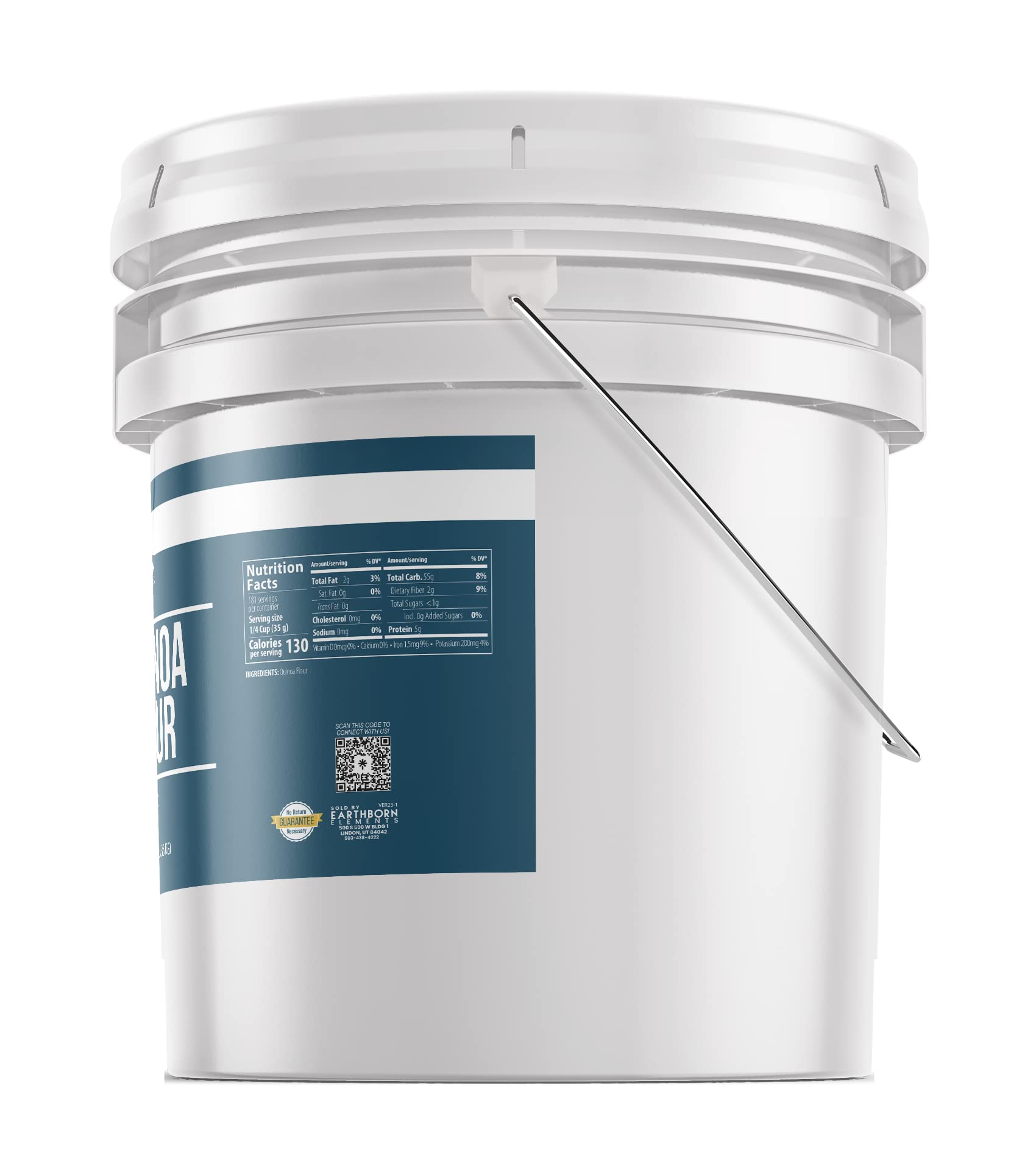 Organic Quinoa Flour 3.5 Gallon Bucket - Gluten-Free, Vegan, Non-GMO for Baking & Cooking | Perfect for Bread, Pancakes, Cookies & Healthy Recipes