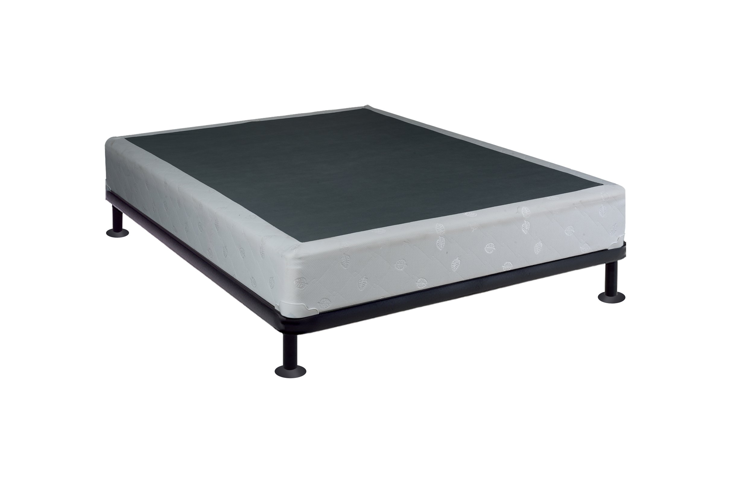 8-Inch Wood Traditional Box Spring/Foundation for King Size Mattress Set - Sturdy Support, Beige - Perfect for Bedroom, Guest Room, and Dormitory Use