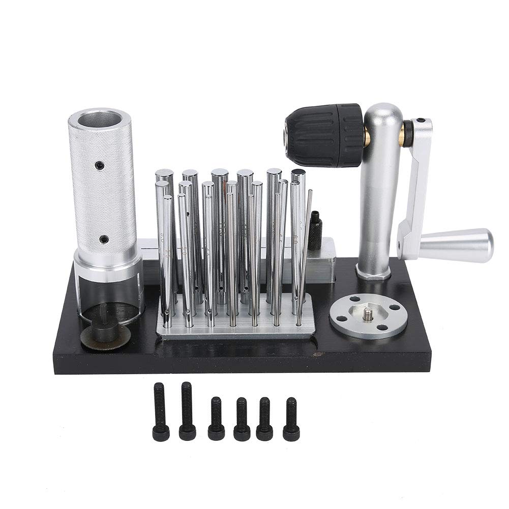 Professional Stainless Steel Jump Ring Maker Machine - Manual Jewelry Tool with 20 Mandrel Accessories for Jewelry Making, DIY Crafts, and Wire Wrapping Projects