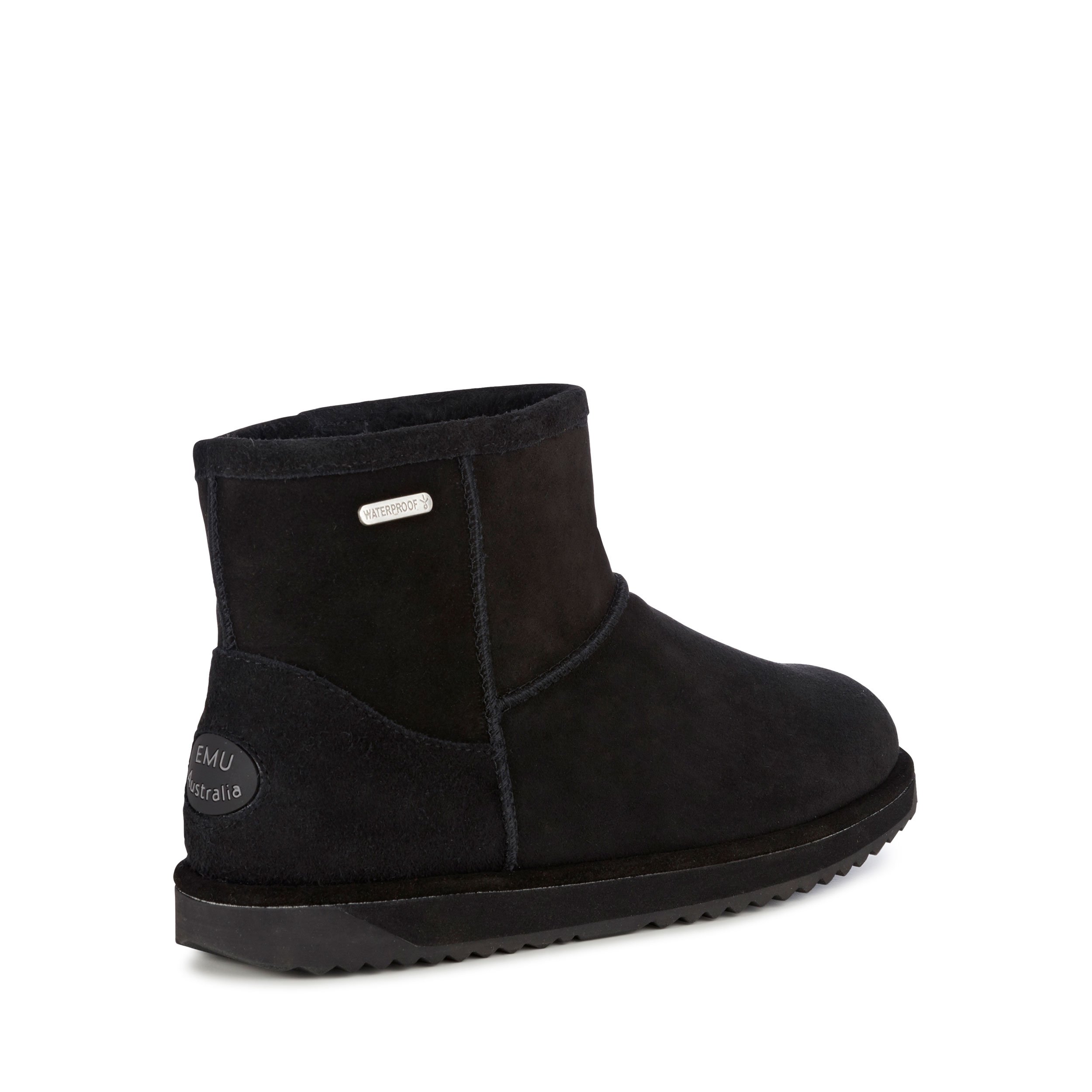 EMU Australia Paterson Mini Women's Waterproof Sheepskin Boots - Size 5 Black - Comfortable Winter Boots for Casual Wear & Outdoor Activities