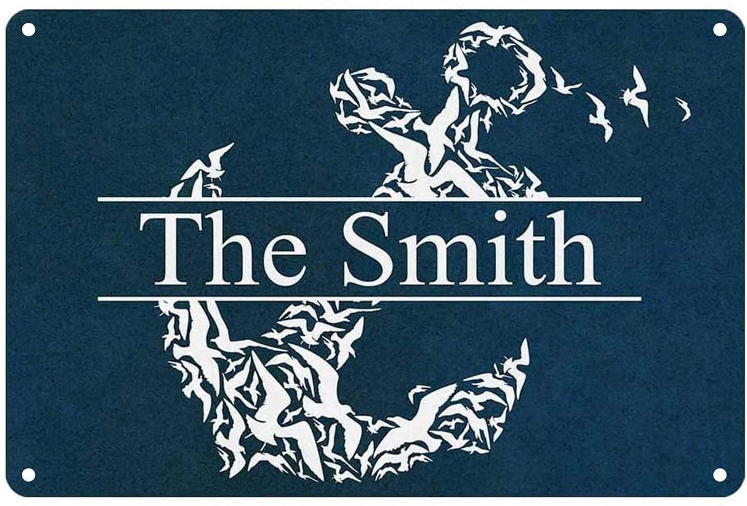 Personalized Anchor Family Name Sign - Custom Home Decor for Beach House, Wall Art with Anchor Design - Perfect for Living Room, Bedroom, or Coastal Themed Spaces