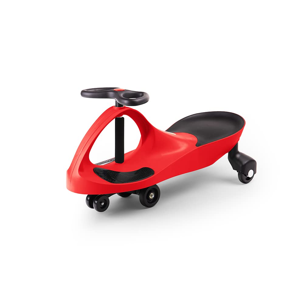 Didicar Fiery Red Ride On Car - Wiggle Car for Kids, Toddler Scooter & Outdoor Toys - Perfect for Garden Games, Backyard Play & Indoor Fun