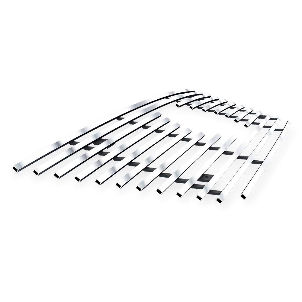 APS Compatible with Nissan Pathfinder 2013-2016 Main Upper Stainless Steel Billet Front Grille Insert (S18-A32956N) - Silver SS Finish for Enhanced Style & Protection - Perfect for Off-Roading, Car Shows & Custom Builds