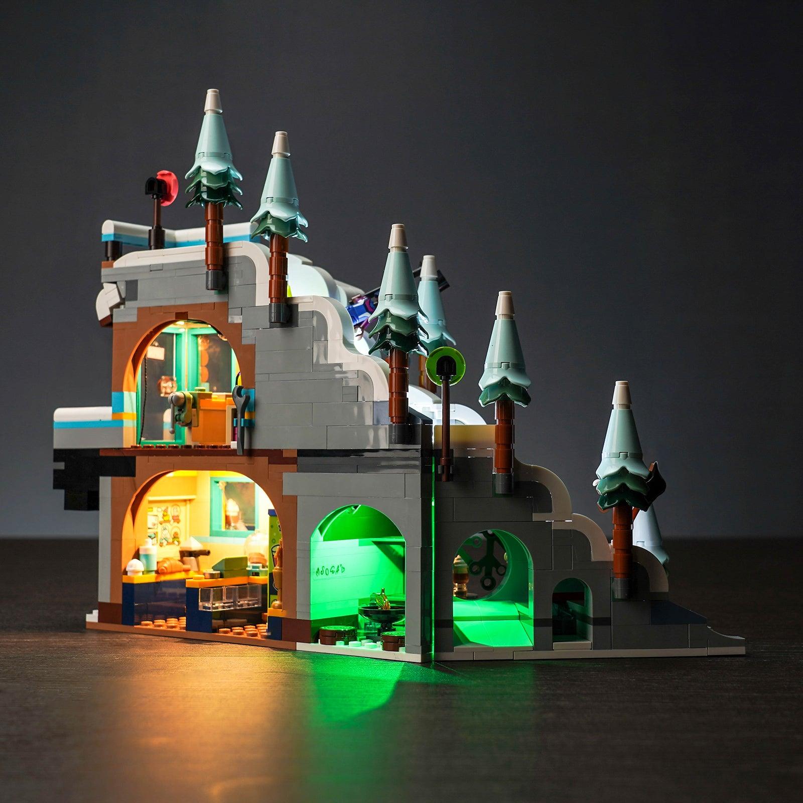 LEGO Mountaintop Climbing Snow Mountain Lamp Set 41756 - LED Light Kit for LEGO Building Blocks, DIY Night Light for Kids Room Decor & Model Display