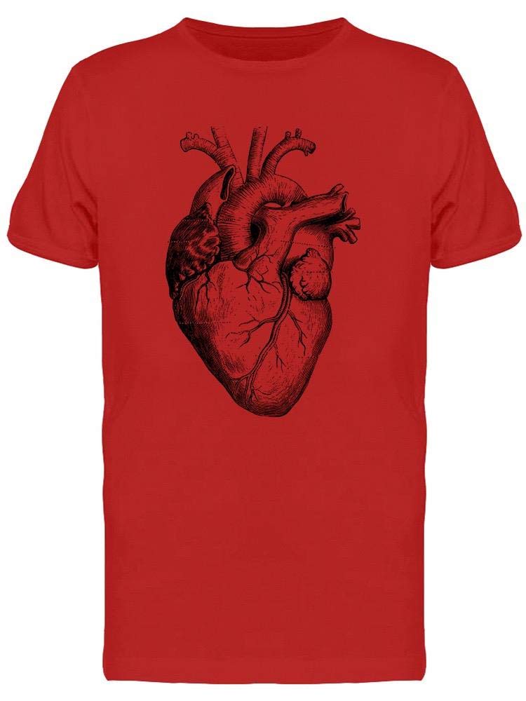 The Heart of Man Graphic T-Shirt for Men | Soft Cotton Crewneck Tee | Casual Streetwear & Everyday Wear
