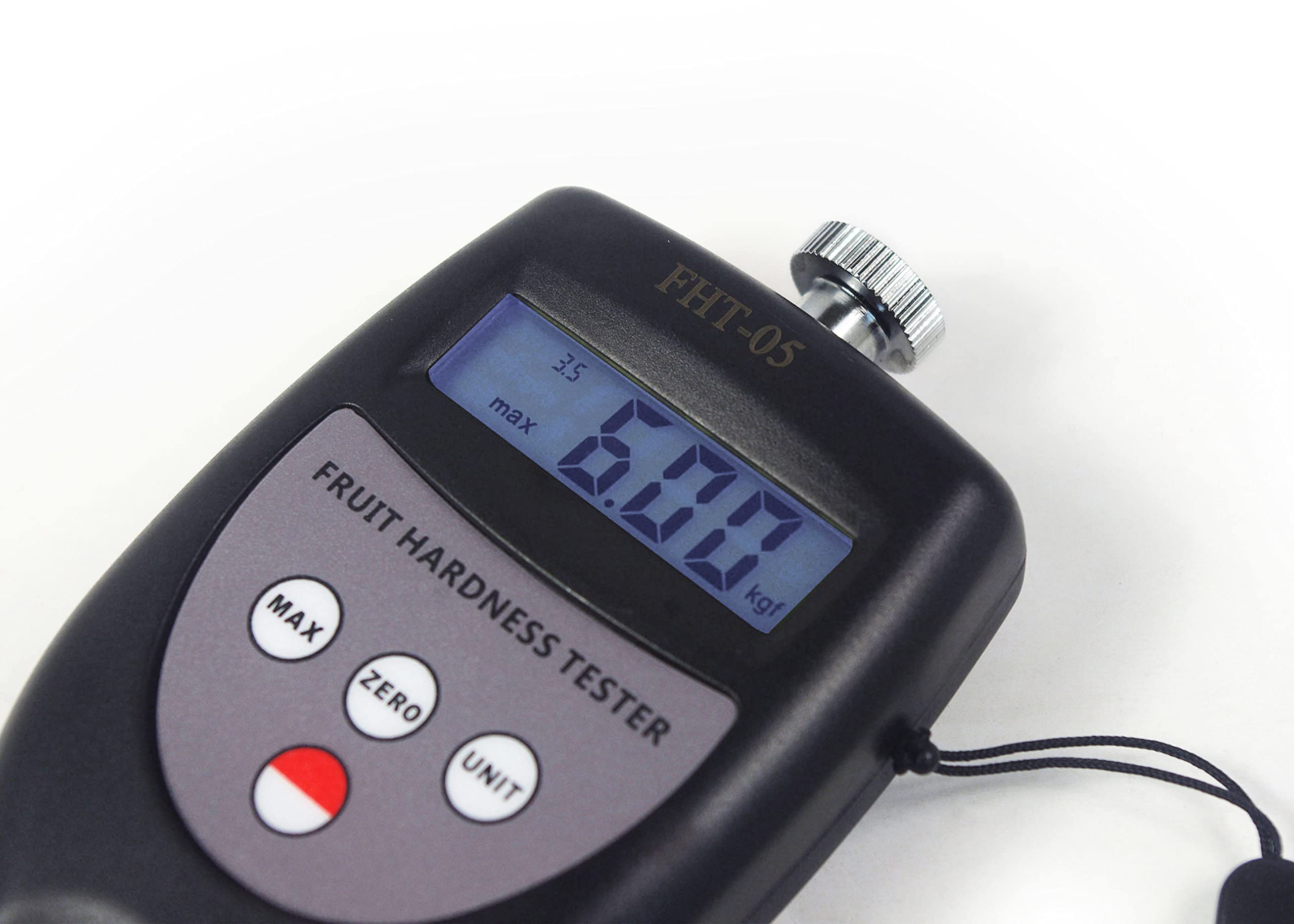 FHT-05 Digital Fruit Hardness Tester | Portable Penetrometer for Apples, Pears, Avocados | Handheld Fruit Firmness Meter for Quality Control in Orchards & Farmers Markets