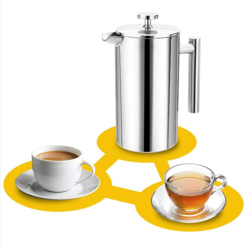 Premium Stainless Steel French Press Coffee Maker - 350ml Handcrafted Coffee & Tea Brewer for Home, Office, Camping & Gifts