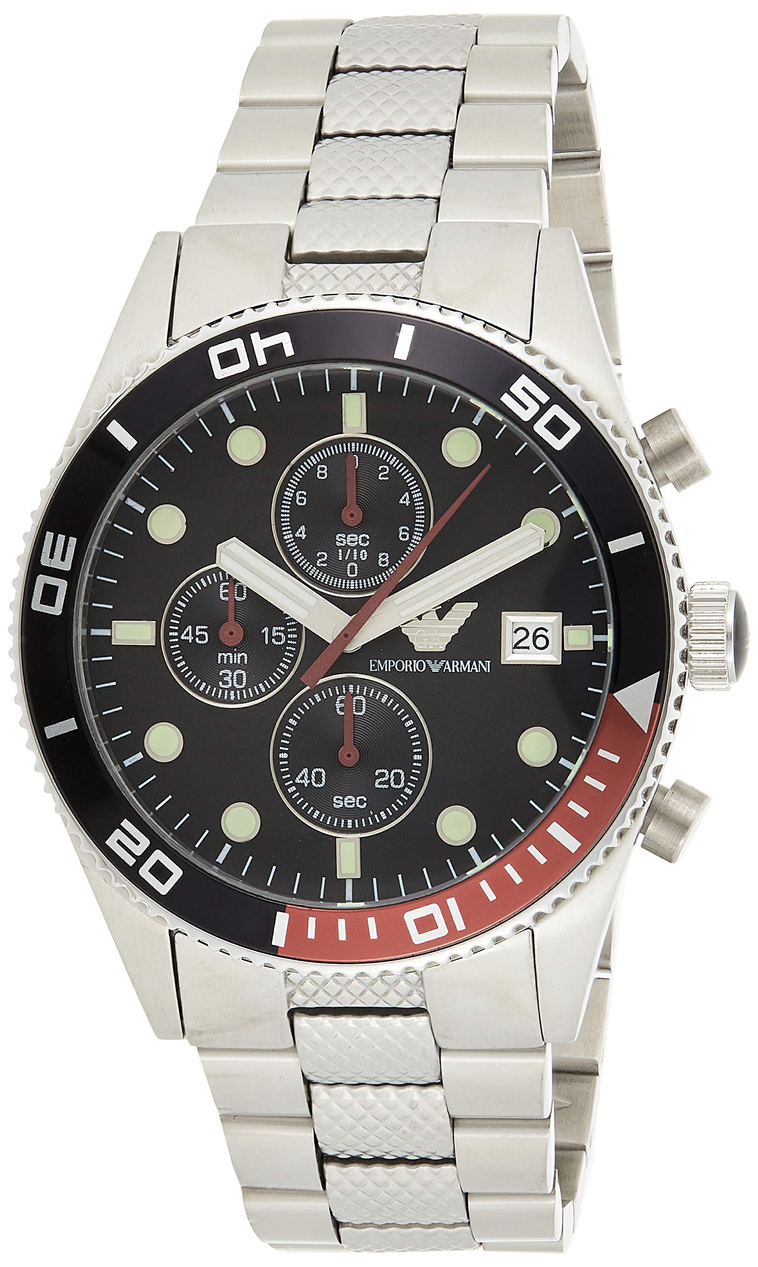 Emporio Armani AR5855 Men's Luxury Stainless Steel Watch - Perfect for Business, Formal Events & Everyday Wear