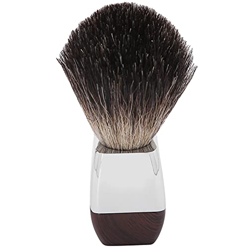 Premium Stainless Steel Men's Shaving Brush - Professional Beard Grooming Tool for Wet Shaving | Home, Salon & Travel Use | Ideal for Grooming Kits, Luxury Gift Sets & Barbershop Essentials