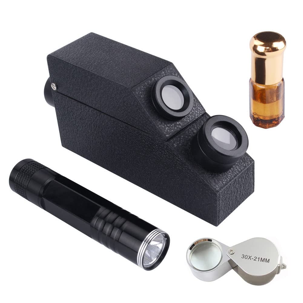 Presidium RHG181 Gem Portable Refractometer 1.30-1.81 RI - Professional Gemstone Tester for Jewelry, Diamonds, Gold & Silver - Lab-Grade Refractometer for Accurate Gem Identification (Perfect for Jewelers, Gemologists & Pawn Shops)