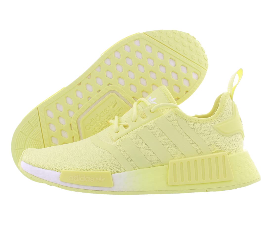 Adidas Originals NMD R1 Women's Running Shoes - Size 7 US - Lime Yellow/White Colorway - Lightweight Comfort for Gym, Jogging & Casual Wear