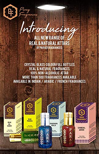 Premium Parag Fragrances Camphor Attar 1 Tola / 12ml - Natural Distilled Perfume Oil, Alcohol-Free & Long-Lasting (Crystal Series Limited Edition) - Perfect for Aromatherapy, Meditation & Spiritual Practices