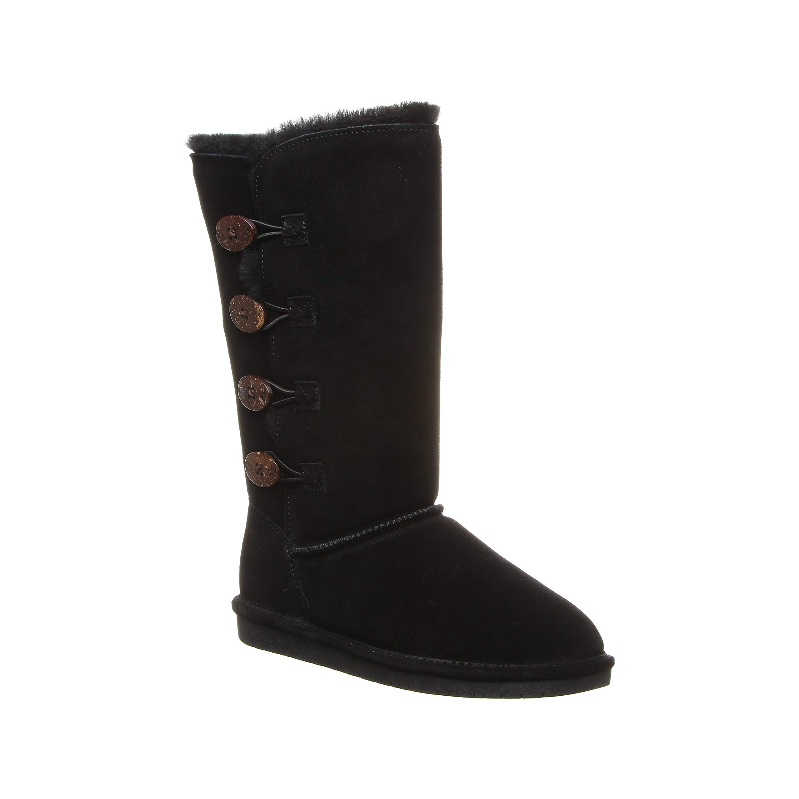 BEARPAW Women's Lori Suede Slip-On Winter Boots - Comfortable & Warm, Multiple Colors - Perfect for Casual Outings, Snow Days & Cold Weather Wear