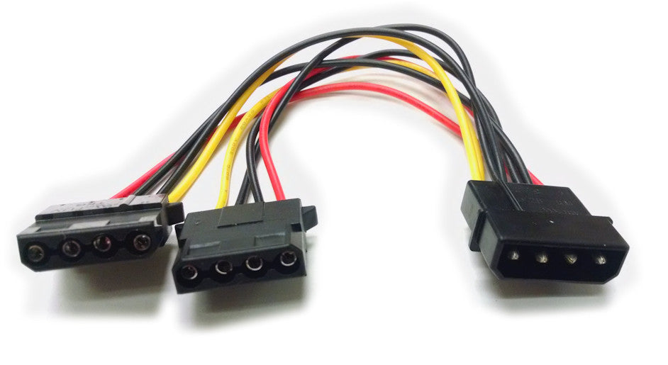 4Pin Internal Drive Power Splitter Cable - FC444 - Ideal for PC Builds, Server Upgrades & Multiple HDD/SSD Installations