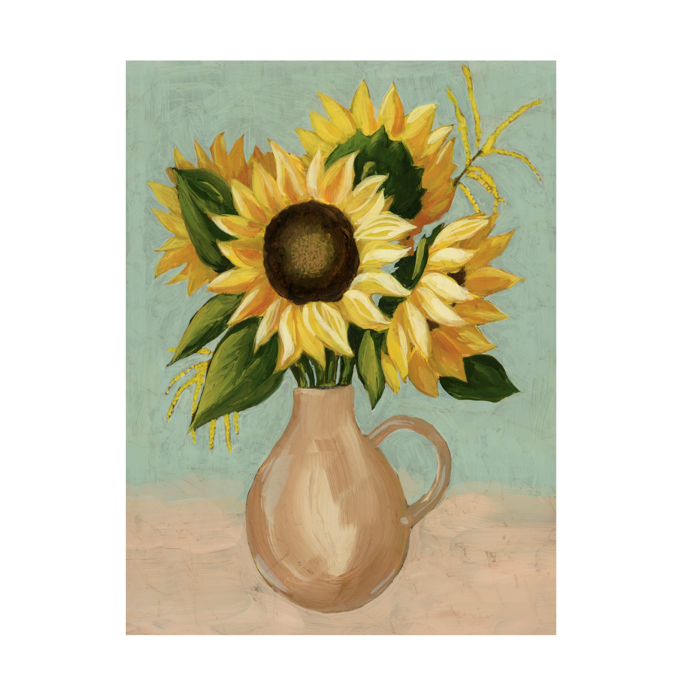 Grace Popp Sunflower Afternoon I Canvas Wall Art Print - Vibrant Floral Home Decor for Living Room, Bedroom & Office