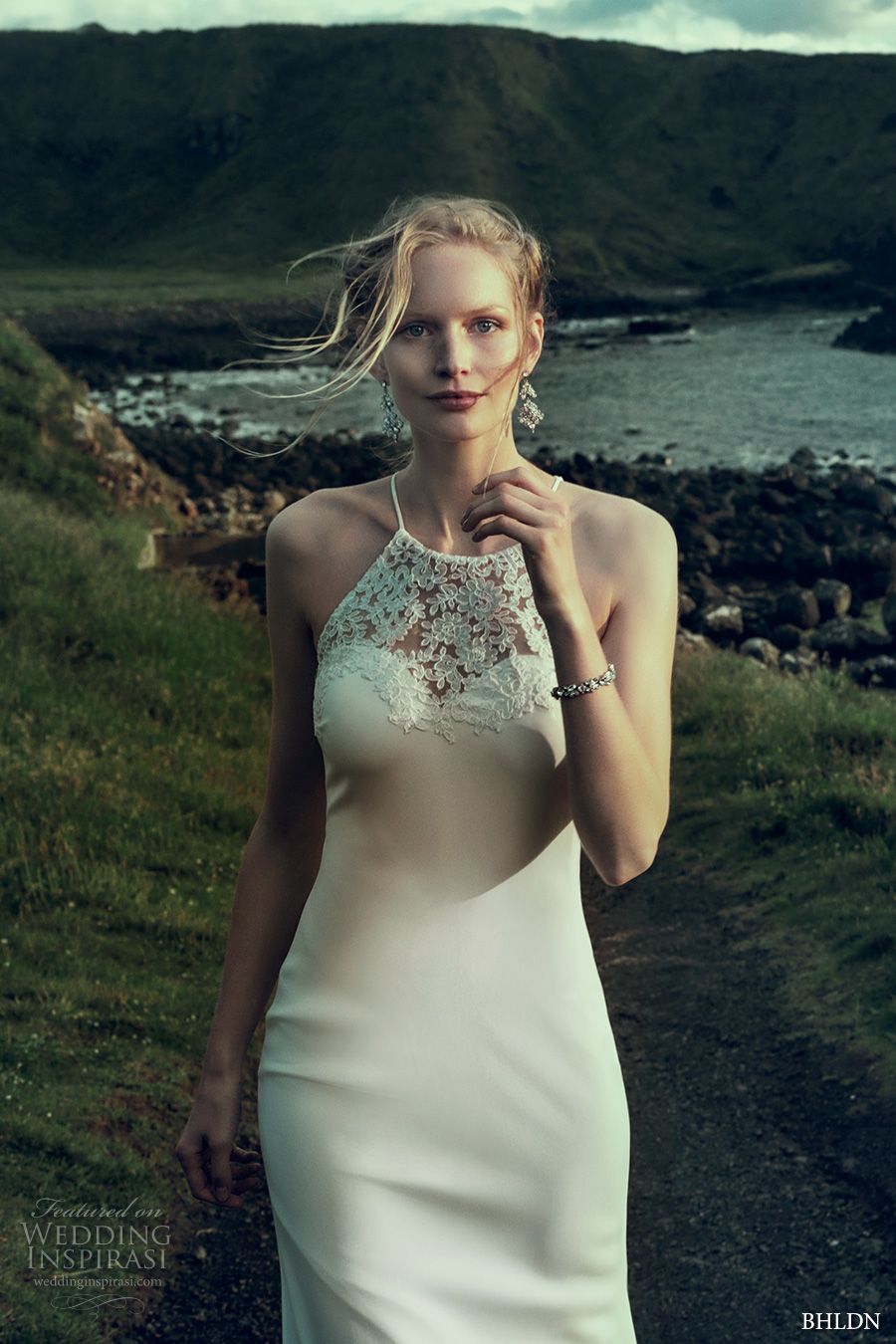 Badgley Mischka Julianne Wedding Gown - Elegant Lace Bridal Dress for Beach, Church & Formal Ceremonies