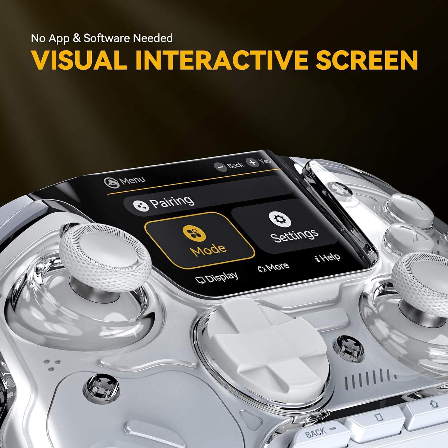 MambaOne Wireless Gaming Controller with Hall Effect Joysticks & Screen Display - 6-Axis Motion Sensor for PC, Nintendo Switch, iOS & Android - Perfect for Competitive Gaming, Mobile Esports & Console Play