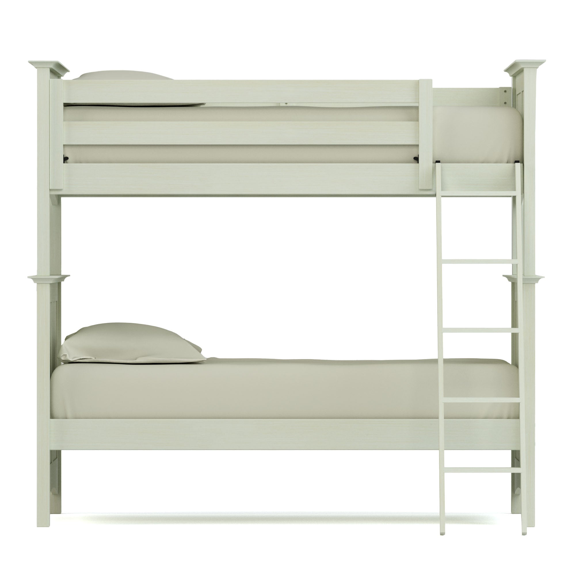 Revere Twin Over Full Bunk Bed Set with Ladder & Guardrails - Space-Saving Kids & Teens Bedroom Furniture for Small Rooms & Shared Spaces