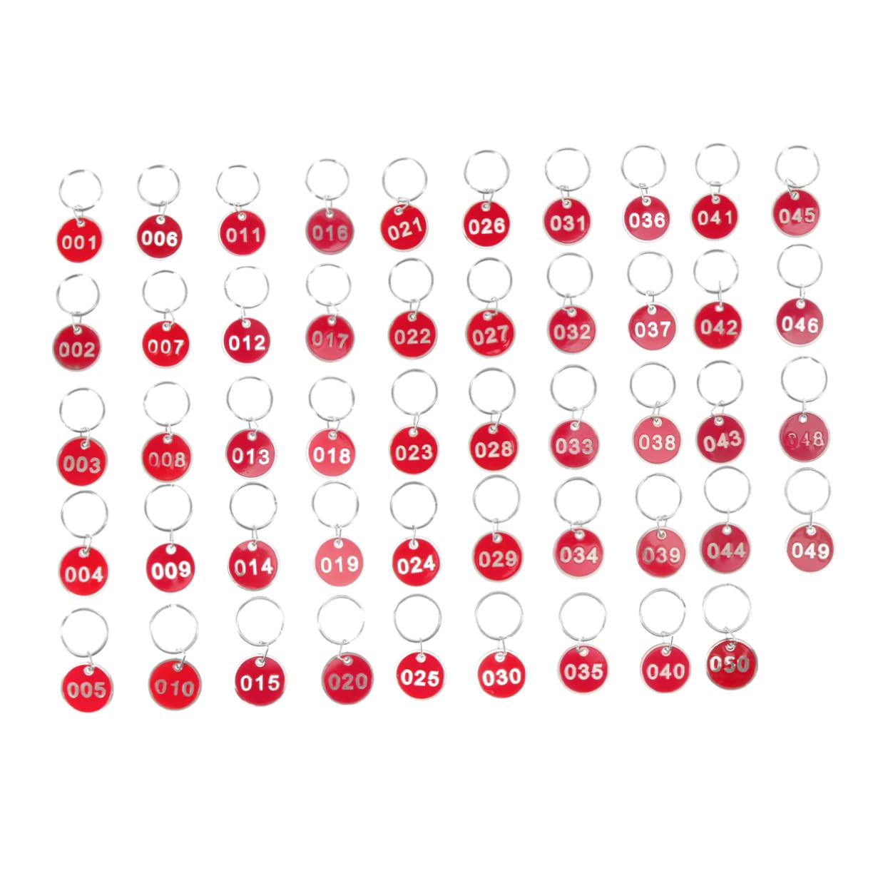 KESYOO 50 Pack Durable Luggage Tags with Number Plates - Waterproof ID Tags for Suitcases, Backpacks & Travel Bags - Includes Key Ring Labels for Easy Organization (Perfect for Airports, Hotels & Group Travel)