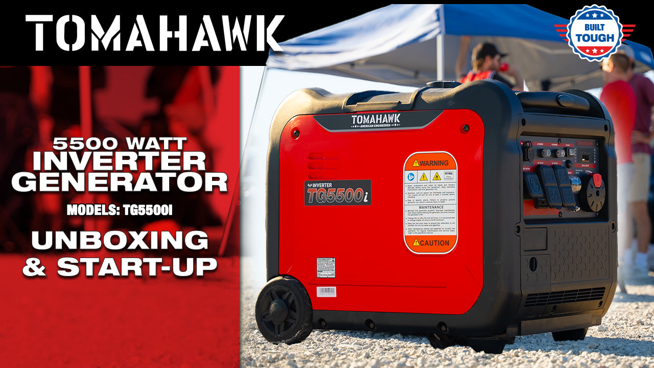 5500W Super Quiet Inverter Generator - Portable Gas Powered Generator for Camping, RV & Emergency Backup Power