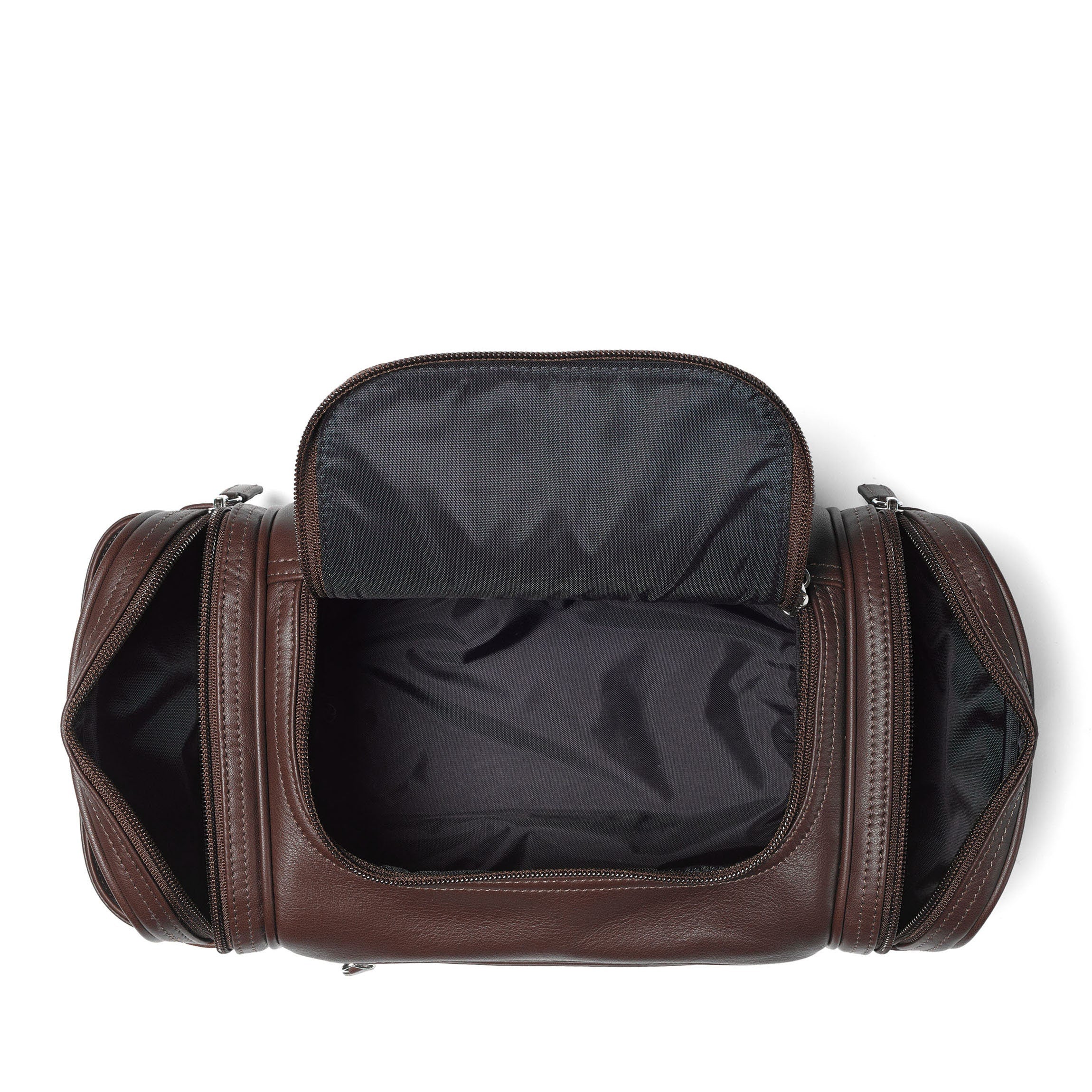 Multi-Pocket Travel Toiletry Bag for Men & Women - Waterproof Hanging Cosmetic Organizer (Brown) | Perfect for Camping, Gym, Business Trips & Vacation
