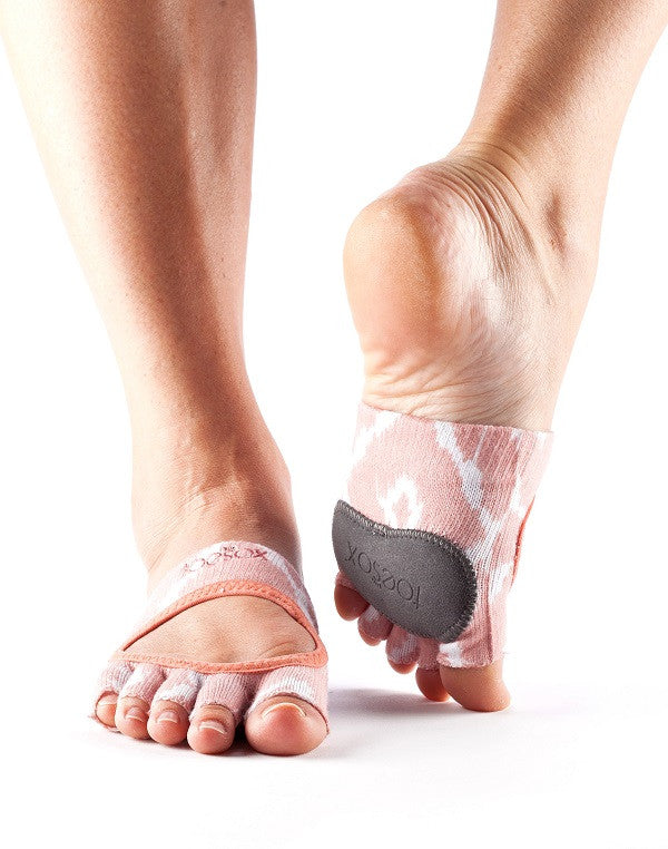 ToeSox Releve Dance Socks - Non-Slip Grip Ballet Socks for Ballet, Yoga & Pilates - Perfect for Dance Classes, Studio Practice & Performance
