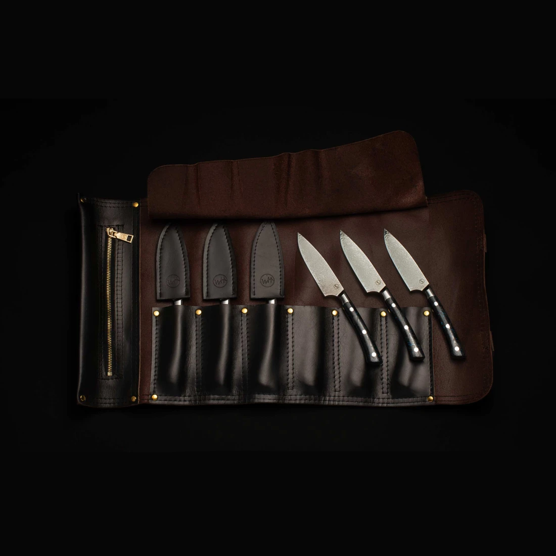Premium Kultro Pro Orb Walnut Steak Knife Set - 6-Piece Luxury Steak Knives with Walnut Handles for Fine Dining & Meat Cutting - Perfect for Steakhouse, BBQ, and Gourmet Home Kitchens