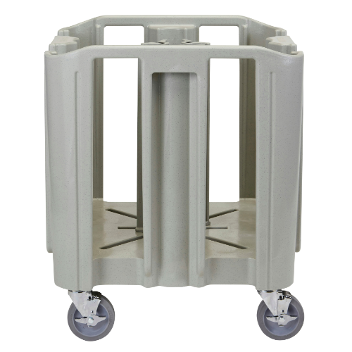 Cambro ADSC480 S Series Dish Caddy - Holds 4 to 12 Round Dishes (4 Towers, Speckled Grey) - Perfect for Restaurants, Catering & Commercial Dish Storage