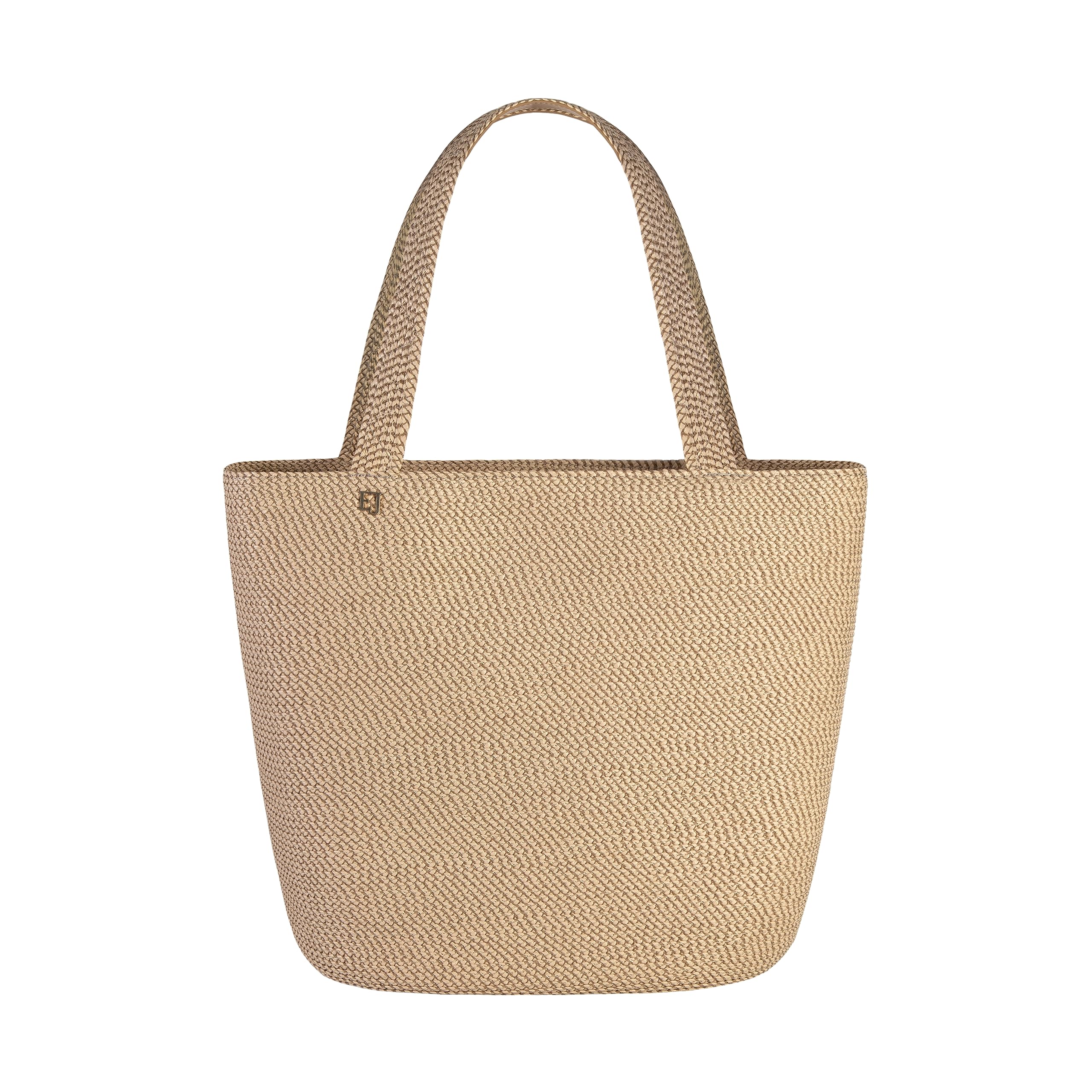 Eric Javits Squishee Tote II Foldable Straw Bag - Women's Woven Beach Tote for Travel, Shopping & Everyday Use - Lightweight Summer Handbag for Pool, Vacation & Outdoor Activities
