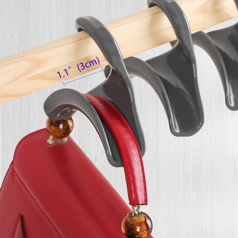 Premium Purse Hanger Hook - 2 Pack Bag Organizer for Handbags, Backpacks & Totes | Space-Saving Closet Rod Hanger for Purse Storage & Organization | Perfect for Bedroom, Closet & Dorm Room Organization