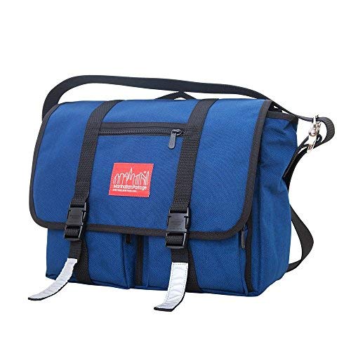 Manhattan Portage Trotter Messenger Bag Jr. - Medium Size, Navy Blue Crossbody Bag for Men & Women - Perfect for Work, School & Travel