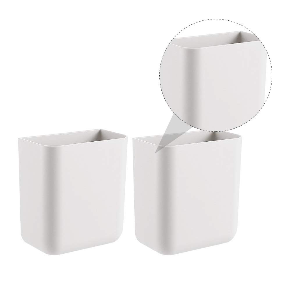 Hemoton 2-Pack White Plastic Wall Mount Controller Holder - Organize TV Remote, Game Console & Streaming Device Accessories - Perfect for Living Room, Bedroom & Home Theater Setup