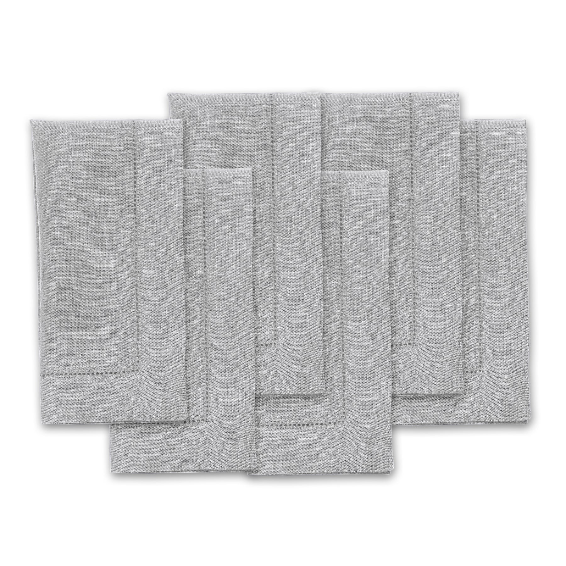 Premium Classic Hemstitch Linen Napkins - Elegant Dinner Table Decor for Weddings, Parties & Fine Dining