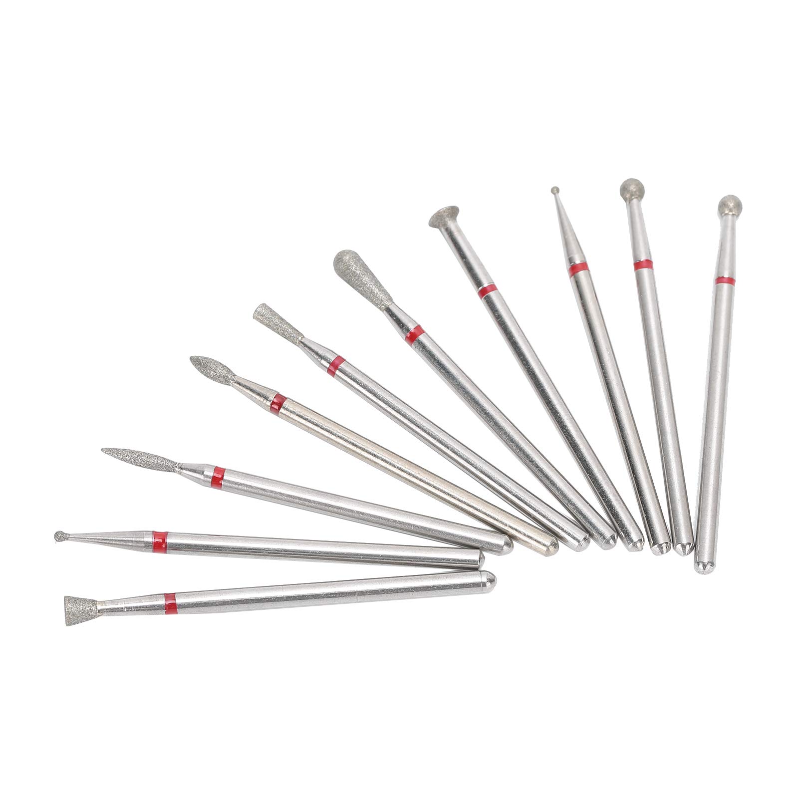 Professional Nail Drill Bits Set - Carborundum Grinder Burrs for Nail Removal & Pedicure - Durable Wear-Resistant Milling Tips - Perfect for Salon, Home Manicure & DIY Nail Care
