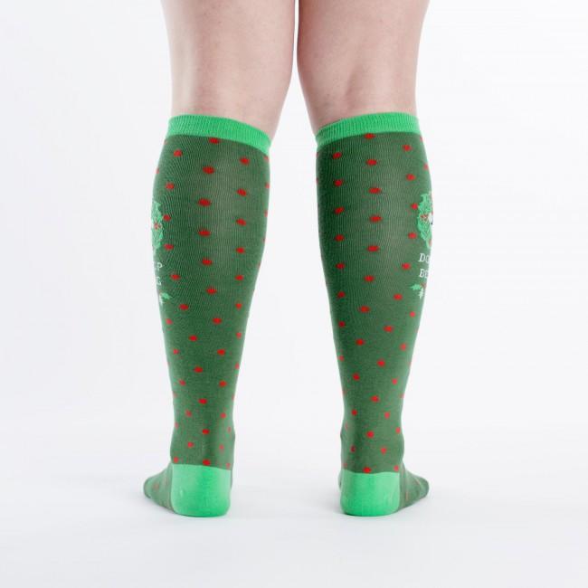 Don't Stop Believing Knee High Socks by Sock It To Me - Fun Novelty Socks for Women & Teens - Perfect for Concerts, Gifts, and 80s Theme Parties