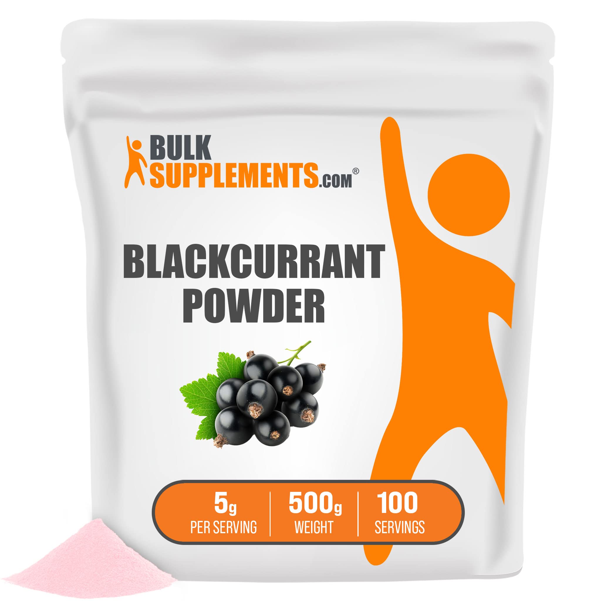 BULKSUPPLEMENTS.COM Black Currant Powder 500g (1.1 lbs) - Premium Antioxidant Supplement for Eye Health & Immunity - Natural Dried Berry Powder for Smoothies, Baking & Wellness Drinks