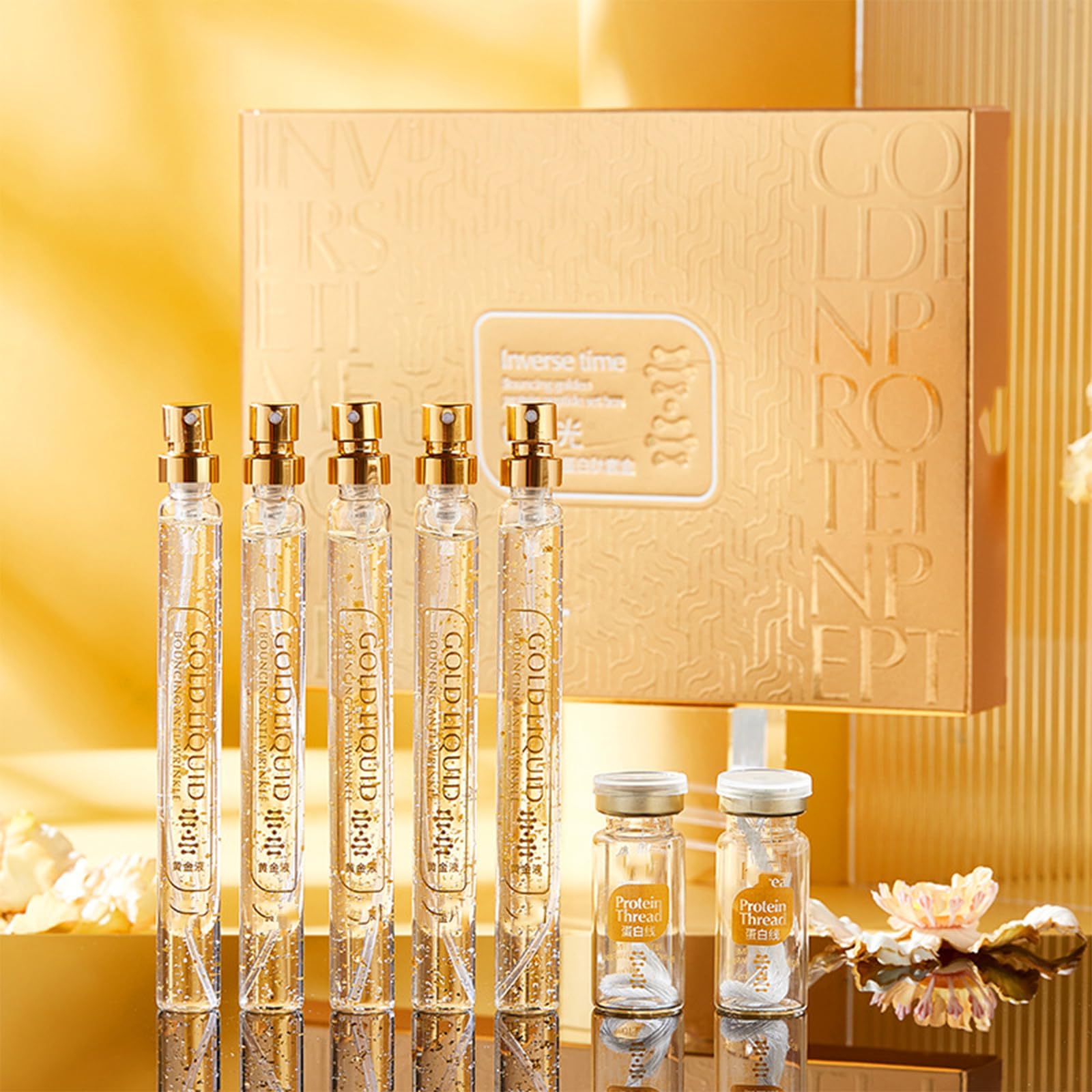 BONDIJ Instalift Protein Thread Lifting Set - 3pcs Absorbable Collagen Threads for Face Lift, Invisible Facial Threads, Wrinkle Reduction & Skin Tightening | Perfect for Anti-Aging, Facial Rejuvenation & At-Home Beauty Treatments