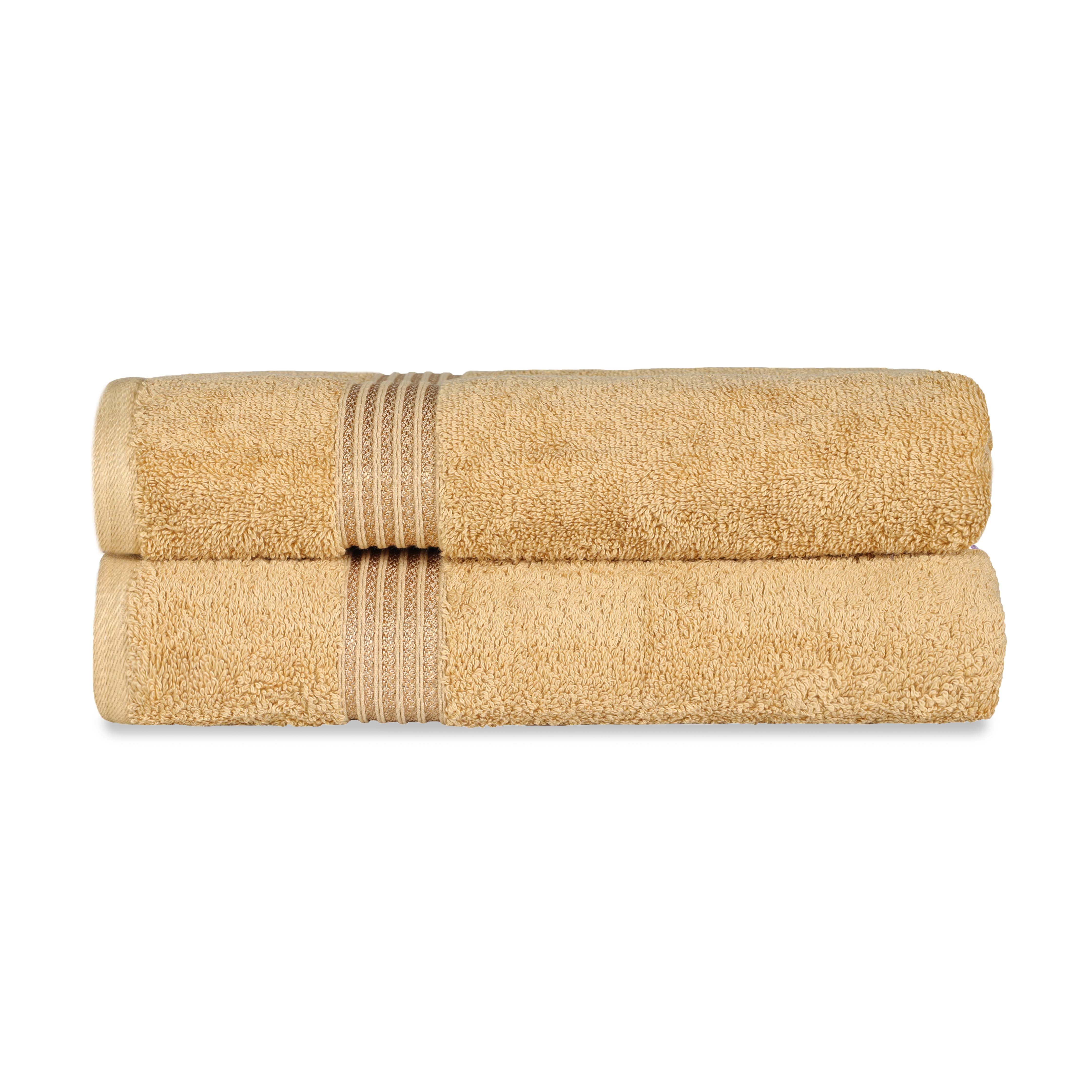 Premium Egyptian Cotton Bath Towel Set of 2 - Ultra Soft & Highly Absorbent Luxury Bath Sheets for Spa, Hotel & Home Use