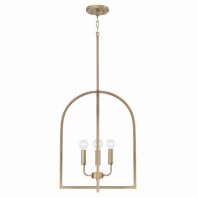 Terrah Foyer Pendant Light - Modern Farmhouse Ceiling Fixture with Clear Glass Shade for Entryway, Hallway & Staircase Lighting | Indoor Home Decor