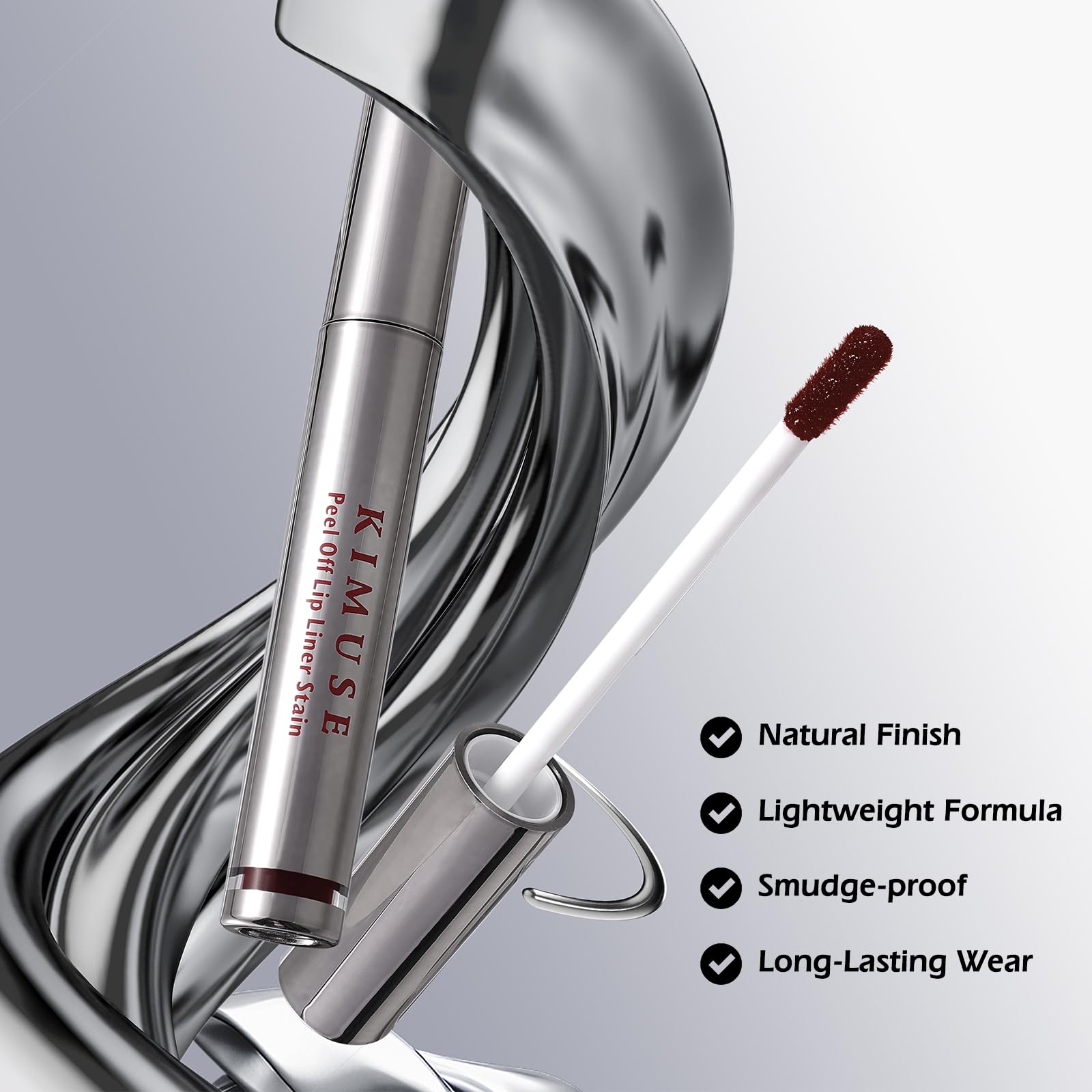 KIMUSE Peel Off Lip Liner Stain - Long Lasting Waterproof Matte Lip Tint | Transfer-Proof Highly Pigmented Lip Stain | Perfect for Parties, Weddings & Everyday Wear
