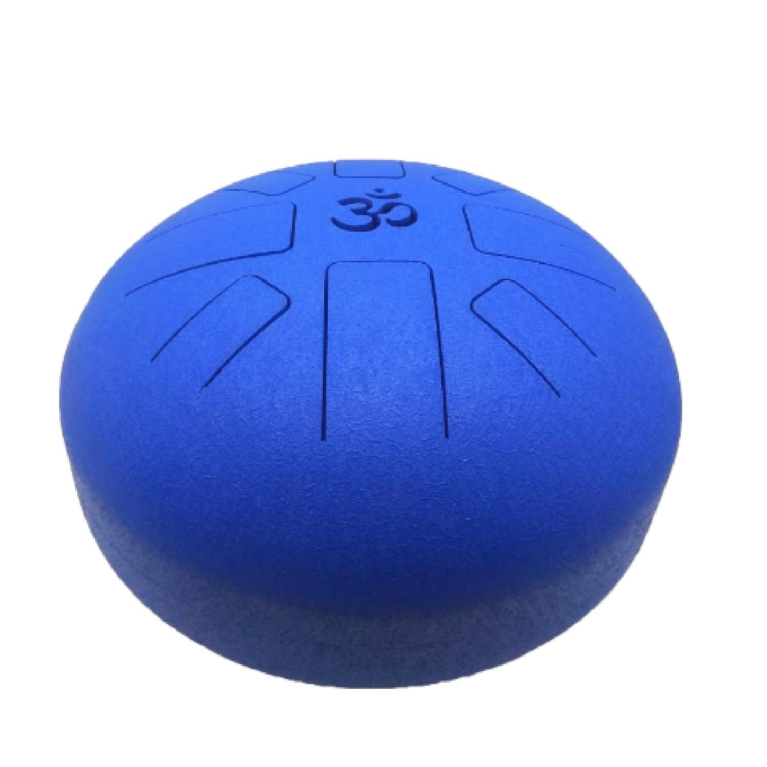 10 Inch OM Tongue Drum Steel Percussion Instrument with Bag & Mallets - Handpan Tank Drum for Meditation, Yoga & Music Therapy (Blue)